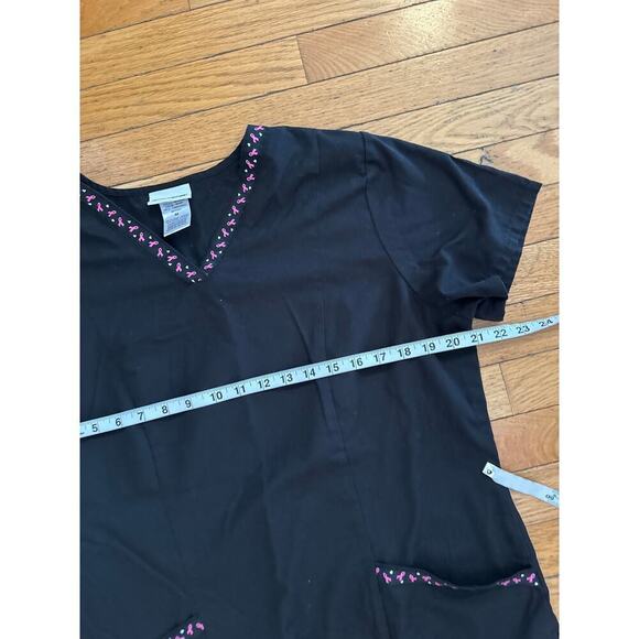 Womens Size M Scrub Star Breast Cancer Scrub Top - Picture 5 of 6